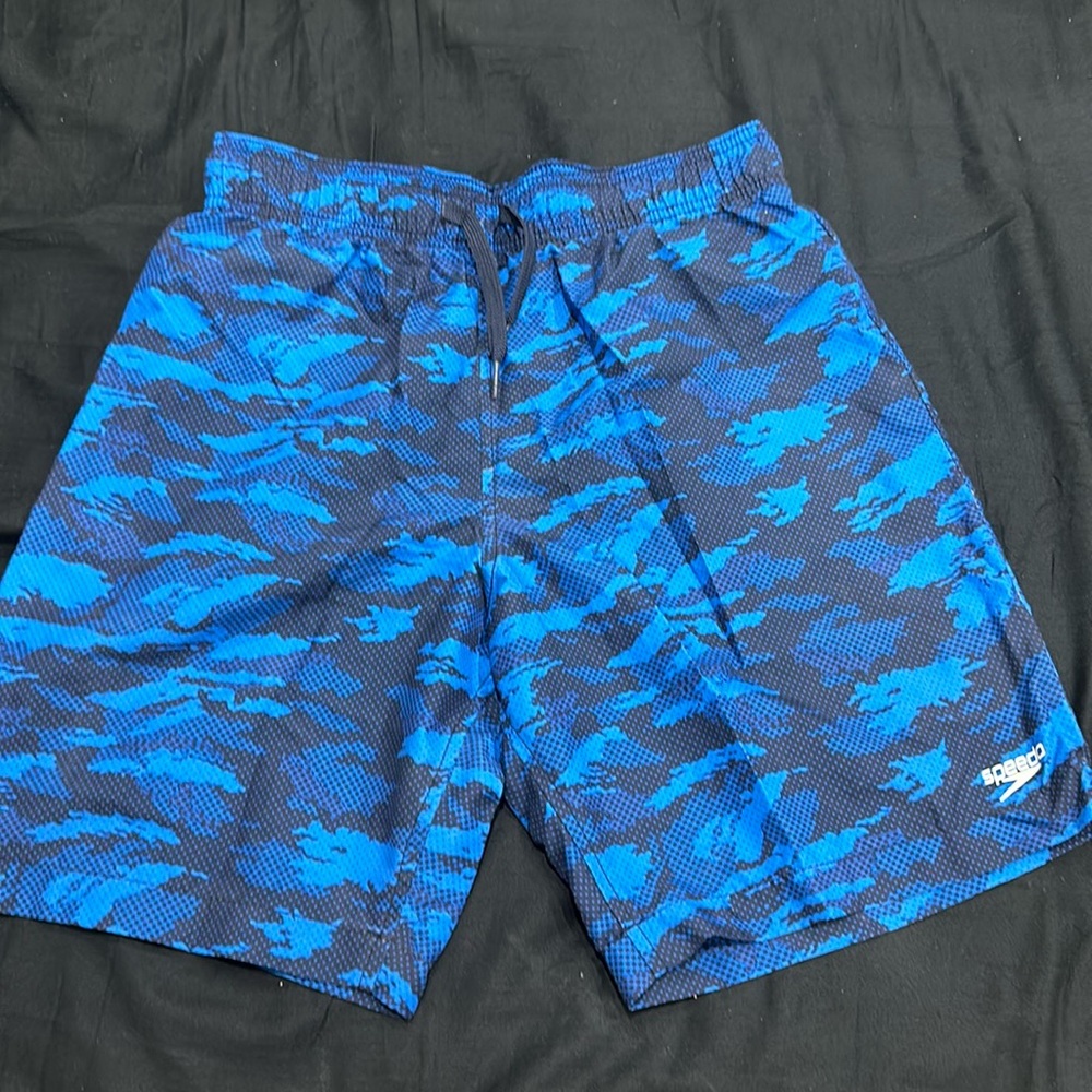 Speedo Swim Trunk in “Blue Camo”